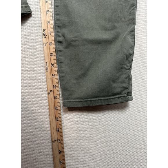 Pistola Women's Straight Leg Capri Pant SZ 33 Stretch Army Green Utility Grunge - Picture 7 of 13